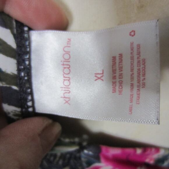 Xhilaration Floral Halter Bikini Top Boho Island Style Size XL - Picture 4 of 7